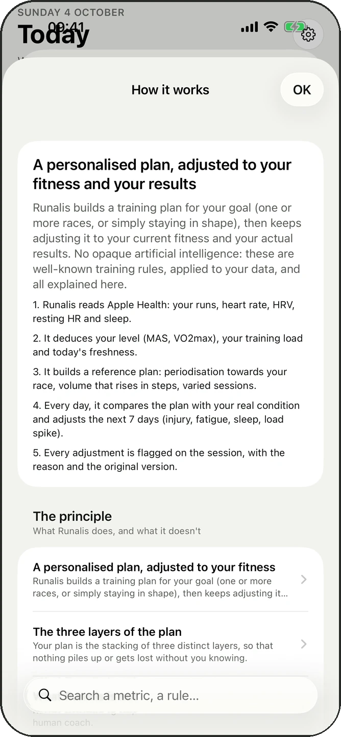 The app’s “How it works” page